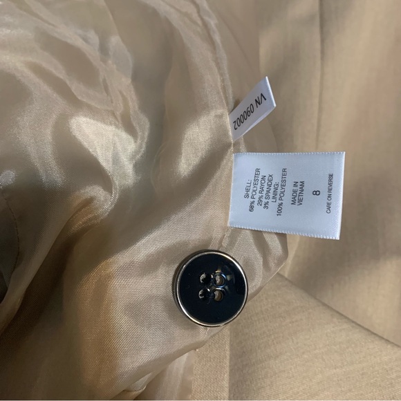 New York & Company 7th Avenue Design Studio Tan/Brown Blazer/Jacket. Size 8. - Picture 6 of 16